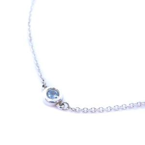 TIFFANY&Co. AG925 バイザヤード ブレスレット アクアマリン シルバー