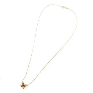 4℃ ネックレス バタフライモチーフ ストーン K18PG ピンクゴールド