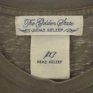 REMI RELIEF コンパクトTシャツ カットソー プルオーバー 半袖 F グレー