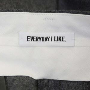 EVERYDAY I LIKE 21AW Modern ワイドパンツ ストレート タック ジッパーフライ 38 グレー