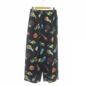 ENFOLD 21SS STORE リラックスゴムワイドトラウザーパンツ 36 ブラック