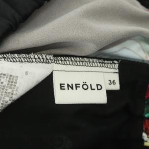 ENFOLD 21SS STORE リラックスゴムワイドトラウザーパンツ 36 ブラック