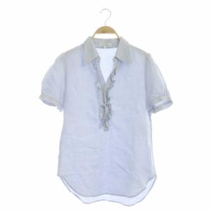 PUFF SLEEVE LINEN BLOUSE ブラウス フリル 1 ライトブルー