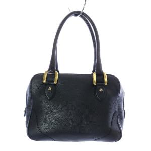J&M DAVIDSON MINI MIA ボストンバッグ ハンドバッグ レザー 南京錠付き ブラック
