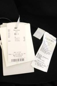 CELFORD 20AW セレSTORYコラボワンピース ロング 長袖 ボリュームスリーブ 36 黒 ブラック