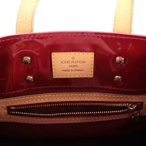 LOUIS VUITTON M91990 モノグラム ヴェルニ リードPM ポムダムール ハンドバッグ 赤