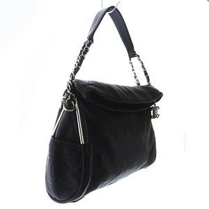 CHANEL マトラッセ 12番台 チェーンバッグ ココマーク レザー 黒