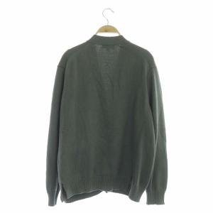 Drawer 21SS 7Gコットン天竺編みVネックカーディガン ニット 長袖 2 カーキグレー