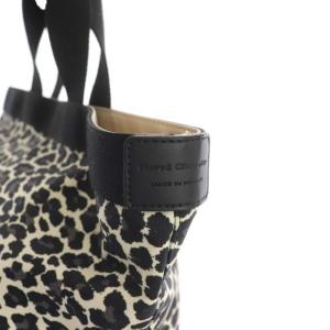 Hervé Chapelier トートバッグ 707Fパンサー 舟形 レオパード 黒