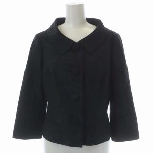 M'S GRACY セットアップ スーツ カメリア ジャケット サーキュラースカート フレア 40 ブラック