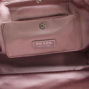 PRADA ミニハンドバッグ サテン生地 ピンク