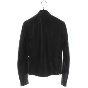 SAINT LAURENT PARIS キースリチャードモデル ラムレザー シングルライダースジャケット 44 ブラック