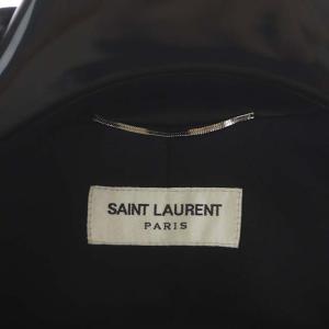 SAINT LAURENT PARIS キースリチャードモデル ラムレザー シングルライダースジャケット 44 ブラック