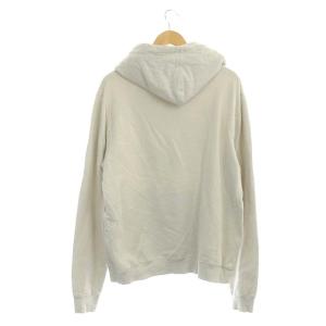 SAINT LAURENT PARIS OPTICAL ILLUSION PARKA スウェット プリント 裏起毛 L ライトグレージュ