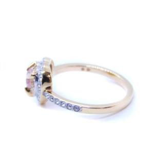 SWAROVSKI ONE RING ハート リング 指輪 ストーン 9号 ゴールド ホワイト ピンク