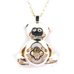 SWAROVSKI Teddy ペンダント ネックレス クマ ベアー ストーン ゴールド