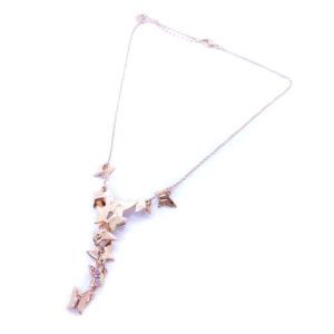 SWAROVSKI ネックレス バタフライモチーフ ピンク
