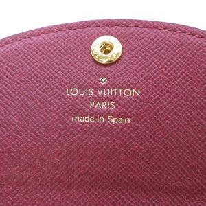 LOUIS VUITTON M41939 モノグラム ポルトモネ ロザリ フューシャ コインケース 茶