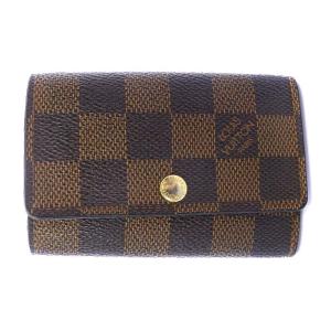 ダミエ ミュルティクレ6 エベヌ キーケース 6連 ブラウン N62630