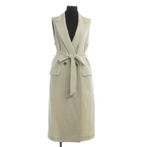 21AW トリアセロングジレ ベルト付き 36 ベージュ