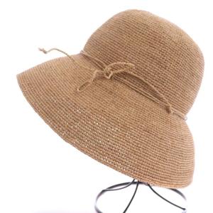 HELEN KAMINSKI ラフィアハット ピンクベージュ