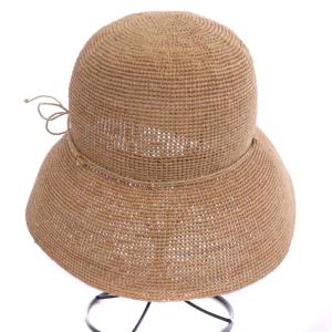 HELEN KAMINSKI ラフィアハット ピンクベージュ
