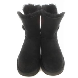 UGG australia BAILEYBUTTONBLING ムートンブーツ ショート ロゴ 23cm ブラック