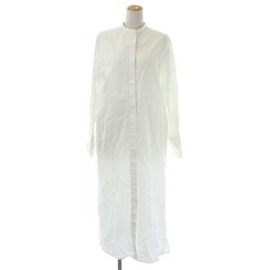 21AW シャツワンピース オックス バンドカラー 38 ホワイト