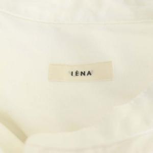 IENA 21AW シャツワンピース オックス バンドカラー 38 ホワイト