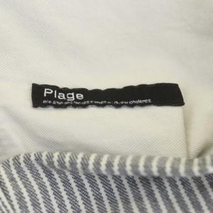 Plage 21AW Overall ジャンパースカート ワンピース ロング ストライプ 38 グレー ホワイト