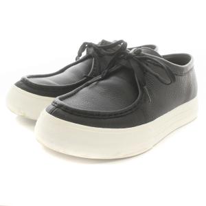 EMPORIO ARMANI シューズ レザー ワラビーブーツ UK7 ブラック