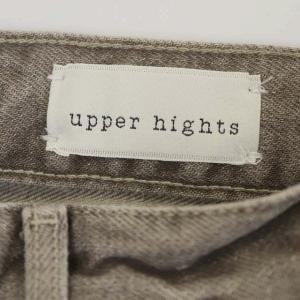 upper hights IENA別注 20SS THE LADY デニムパンツ ジーンズ テーパード ジッパーフライ カットオフ 25 グレー 13G279