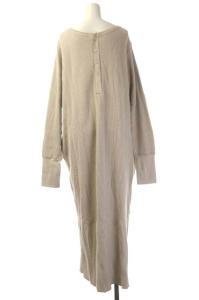 AMERICANA Deuxieme Classe取り扱い 20AW サーマル ワンピース ロング 長袖 ライトベージュ
