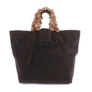 LUDLOW トートバッグ キャンバス グレープハンドル ダークブラウン