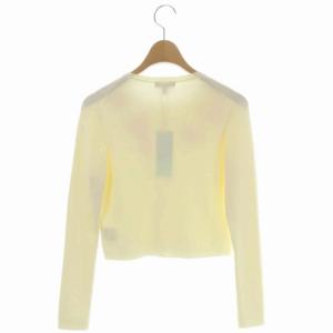 TOCCA 20SS MEREDITH カーディガン ニット 長袖 花装飾 ビジューボタン M ホワイト