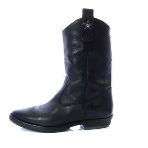 GOLDEN GOOSE STAR COAST ブーツ ミドル ローヒール レザー 39 ブラック
