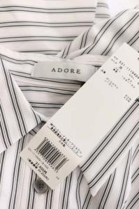 ADORE 21SS クリアライトブラウス アシンメトリー オーバーサイズ 38 ホワイト