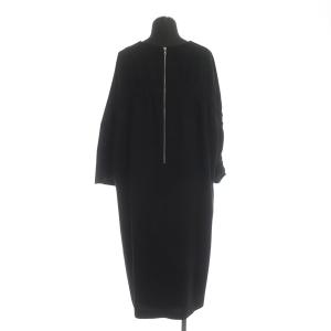 ADORE バックギャザー ワンピース ロング 長袖 ボリュームスリーブ 38 ブラック