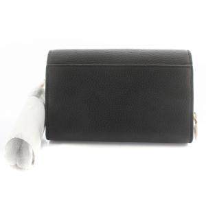 TORY BURCH ショルダーウォレット レザー ロゴ ミニ ブラック