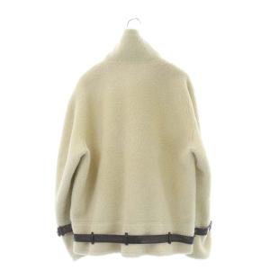 Ameri VINTAGE ボアジャケット COTTON CANDY FLIGHT JACKET ジップアップ 革ベルト M オフホワイト