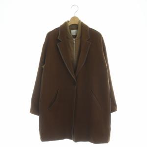 MA-1 DOCKING CHESTER COAT フェイクレイヤード パイピング F ブラウン