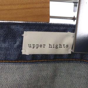 upper hights THE LADY デニムパンツ ジーンズ テーパード ダメージ加工 26 インディゴ