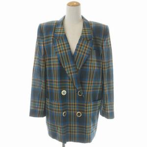 Leilian セットアップ テーラードジャケット ダブル プリーツスカート ロング チェック 11 マルチカラー