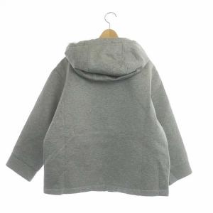 PRADA ボンディングパーカー 長袖 ジップアップ フード S ライトグレー