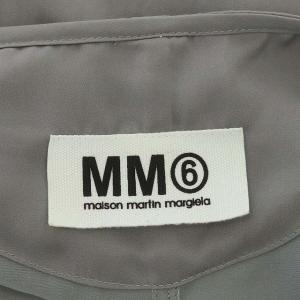 Martin Margiela 6 MM6 イタリア製 フロントリボンノースリーブワンピース ひざ丈 38 グレー