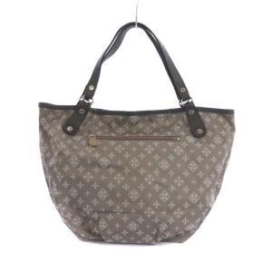 russet トートバッグ ハンドバッグ ナイロン モノグラム グレー