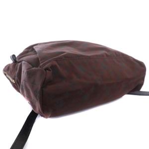 russet リュック トートバッグ 2WAY ナイロン モノグラム ブラウン ブラック