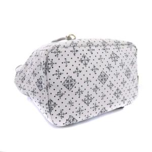 russet リュック オールレザー モノグラム グレー ホワイト