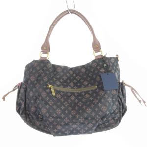 russet トートバッグ ハンドバッグ ナイロン 総柄 ショルダーバッグ 2way グレー