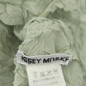 ISSEY MIYAKE ショートスリーブ シワ加工 トップス カットソー プルオーバー M ミント